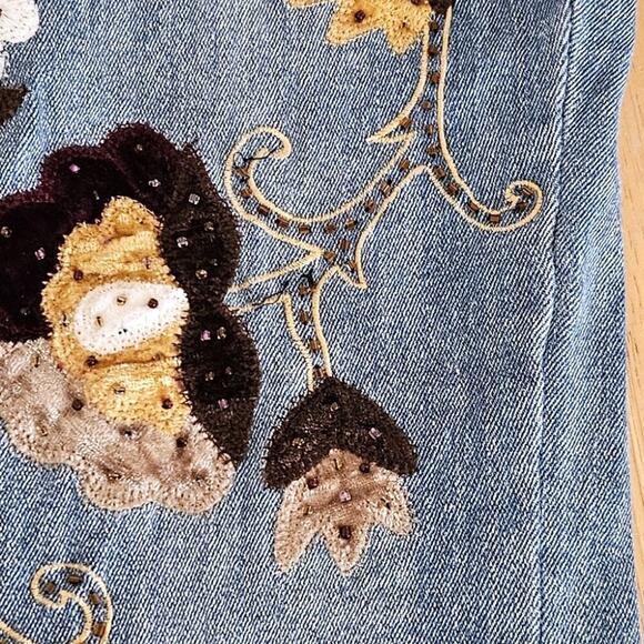 VTG Alexandra Bartlett Jeans Embellished Straight leg High Waisted - sz 20W - Picture 7 of 14